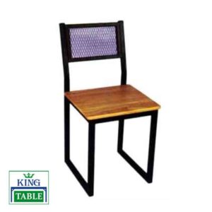 เก้าอี้ไม้ยางพารา หลังตะแกรง FTK